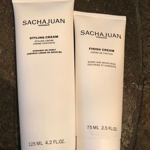Sachajuan styling cream and finish cream